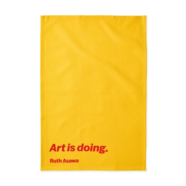 MoMA Artist Quote Cotton Tea Towel - Ruth Asawa