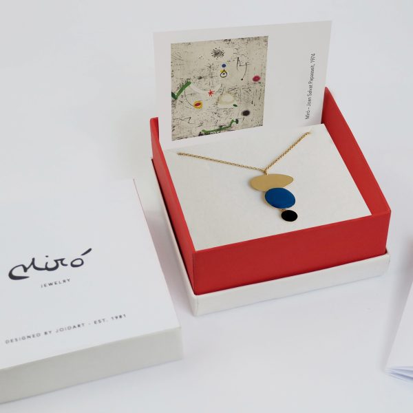 Joan Mir?? Gold-Plated Linear Dots Necklace