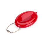 Colorful MoMA Vinyl Coin Pouch - Red/ Light Blue