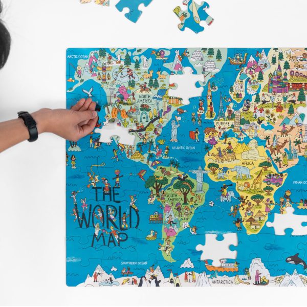 World Map Jigsaw Puzzle - 100 Pieces