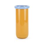 Plegado Glass Vase - Yellow/ Sky Blue