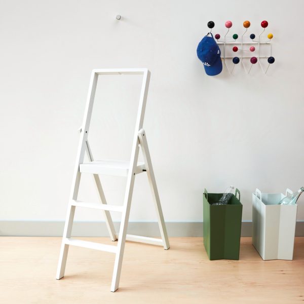 Design House Stockholm Foldable Step Ladder - White Beech Wood