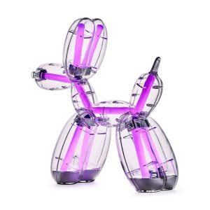 Jeff Koons Balloon Dog LED Lamp from Lexon - Transparent