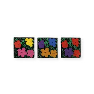 Andy Warhol Flower Pins - Set of 3