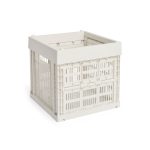 HAY Recycled Plastic Collapsible Color Crate - Off White