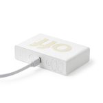 Lexon Flip Rechargeable Alarm Clock - White
