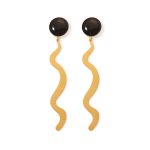 Joan Mir?? Gold-Plated Dot Squiggle Earrings