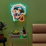 Jean-Michel Basquiat Head Neon Sign