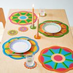 Yinka Ilori Radiant Blooms Recycled Leather Coasters - Set of 4