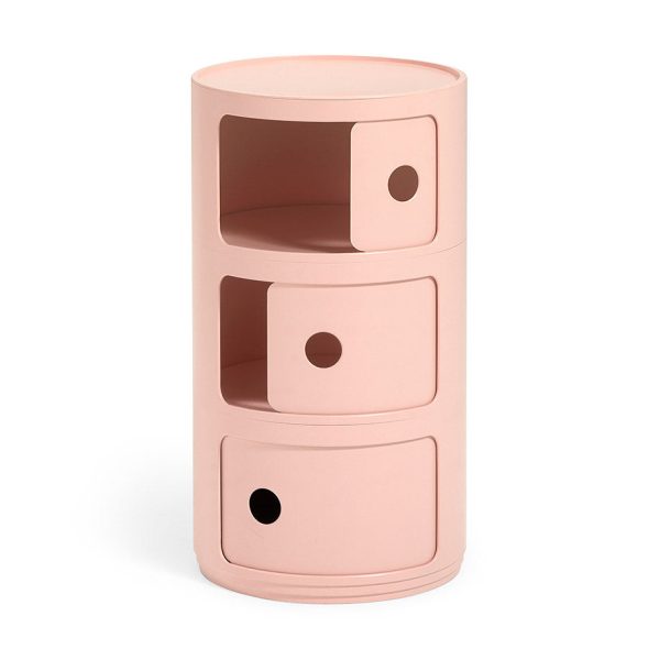 Kartell Bio Componibili 3 Tier Storage - Pink