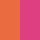 Two-Way Side Table - Neon Orange/ Neon Pink