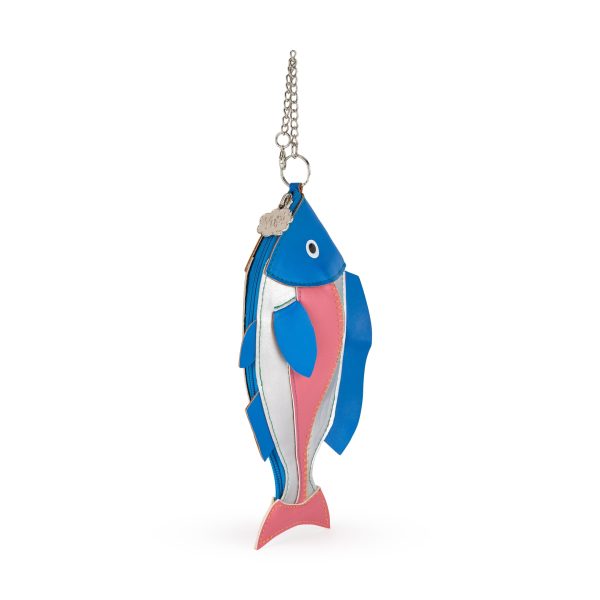 Fish Zip Pouch - Blue/ Pink