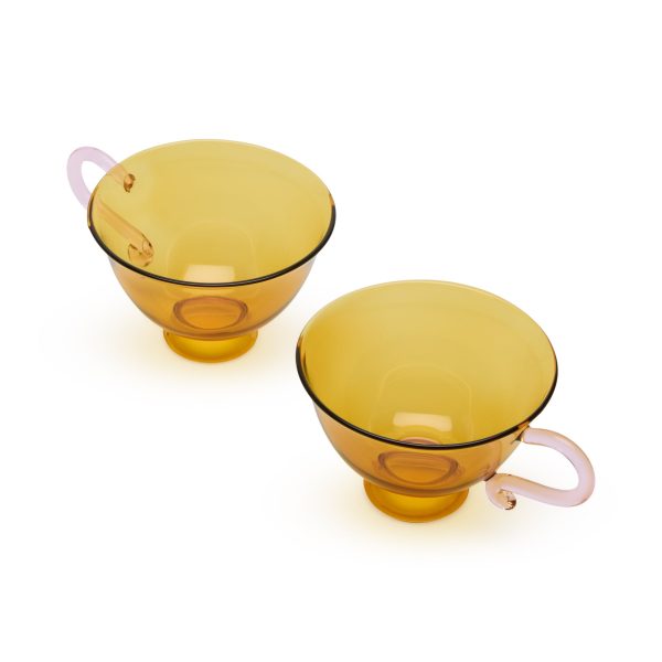 Continental Glass Tea Designs - Teacup S/2