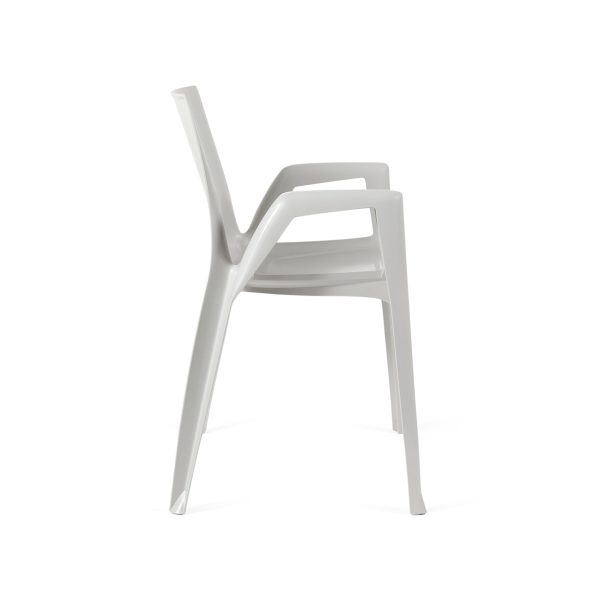 ArcoBellini Stacking Chair from Heller - Gray Pearl