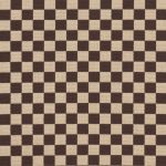 Alexander Girard Upholstered Stool from Herman Miller - Checker Sienna Dark/ Khaki