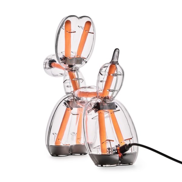 Jeff Koons Balloon Dog LED Lamp from Lexon - Transparent