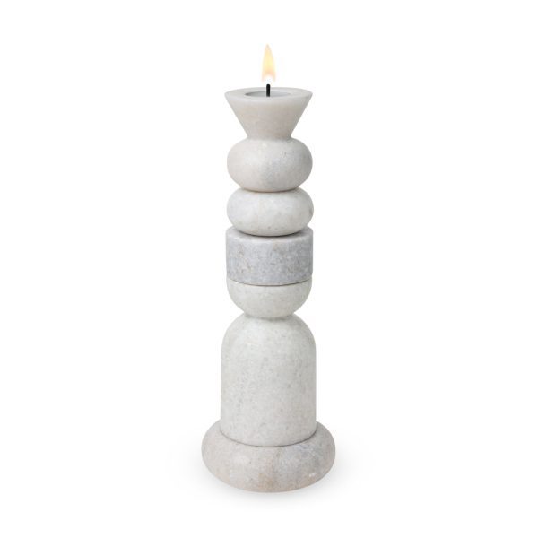 Tom Dixon Stone Stacking Candleholder - White