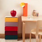5-Drawer Pivot Cabinet - Yellow/ Red/ Green