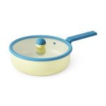 Geometric Non-Stick Cookware - Yellow/ Blue