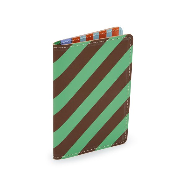 Dusen Dusen Recycled Leather Passport Case - Stripe
