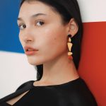 Joan Mir?? Gold-Plated Linear Shapes Earrings