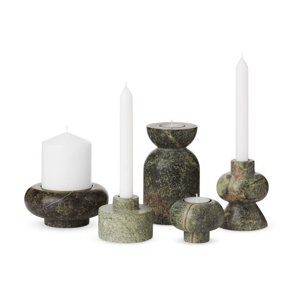 Tom Dixon Stone Stacking Candleholder - Green