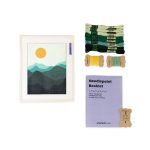 DIY Nature Needlepoint Kit - Green Mountains