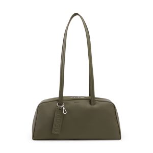 Baggu Recycled Leather Bowler Bag - Loden