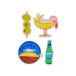 Food Sticker Pack - Set of 4 - Dinner