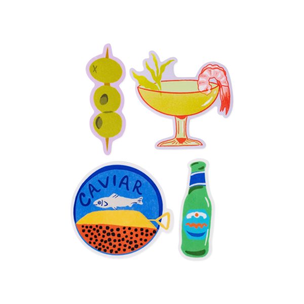 Food Sticker Pack - Set of 4 - Dinner