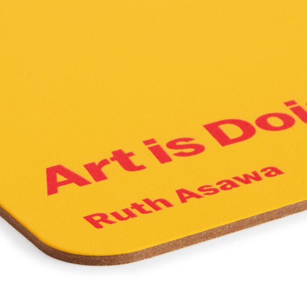 Ruth Asawa Recycled Leather Quote Coasters - Set of 4 - Ruth Asawa