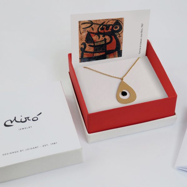 Joan Mir?? Gold-Plated Teardrop Necklace
